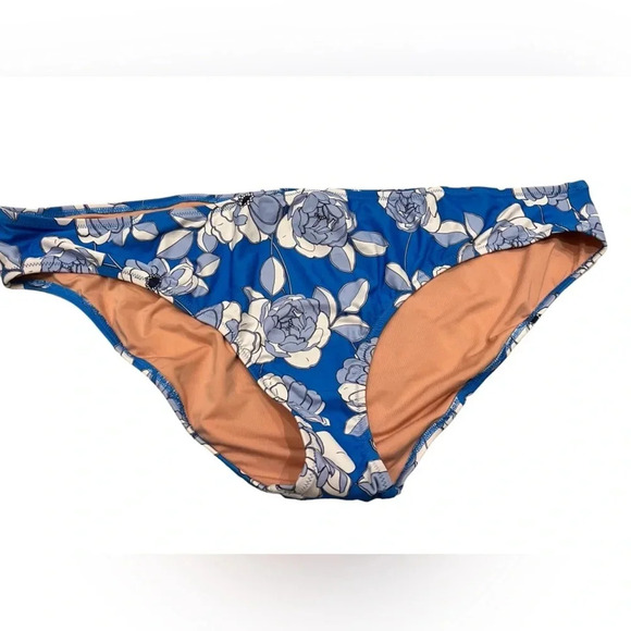 NWT J. Crew Women’s Hipster Full Coverage Bikini Bottom in Blue/White in size 3X - Picture 2 of 5